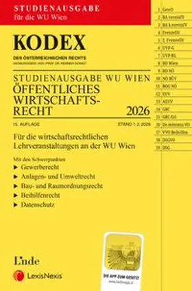 KODEX Öffentliches Wirtschaftsrecht (WU) 2026