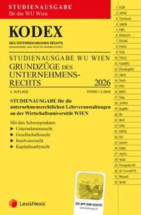 KODEX Grundzüge des Unternehmensrechts für die WU 2026