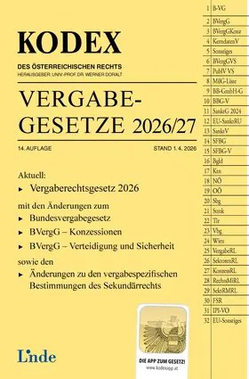 KODEX Vergabegesetze 2026/27