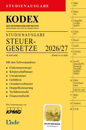 KODEX Studienausgabe Steuergesetze 2026/27