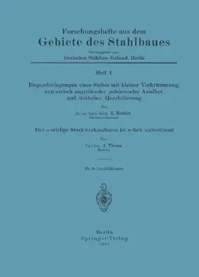 Biegeschwingungen eines Stabes mit kleiner Vorkrümmung, exzentrisch angreifender pulsierender Axiallast und statischer Querbelastung