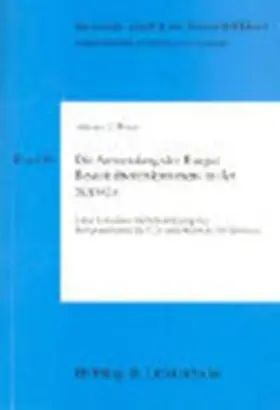 Die Anwendung des Haager Beweisübereinkommens in der Schweiz