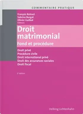 Commentaire pratique Droit matrimonial