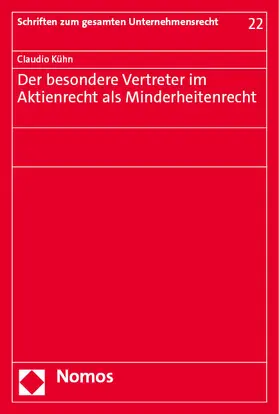 Der besondere Vertreter im Aktienrecht als Minderheitenrecht