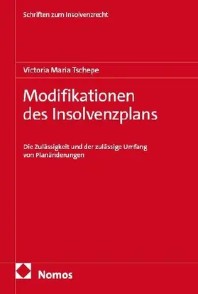 Modifikationen des Insolvenzplans