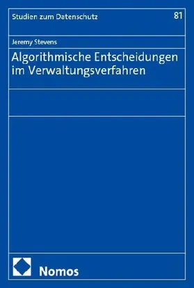 Algorithmische Entscheidungen im Verwaltungsverfahren