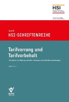 Tarifvorrang und Tarifvorbehalt
