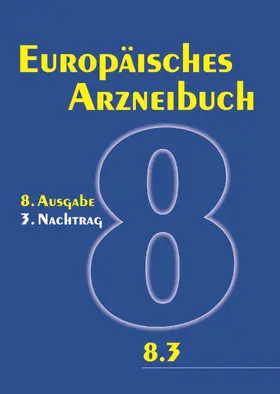 Europäisches Arzneibuch 8. Ausgabe, 3. Nachtrag