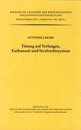 Tötung auf Verlangen, Euthanasie und Strafrechtssystem