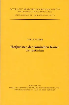 Hofjuristen der römischen Kaiser bis Justinian