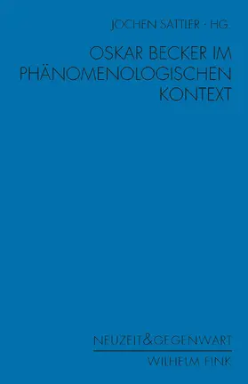 Oskar Becker im phänomenologischen Kontext