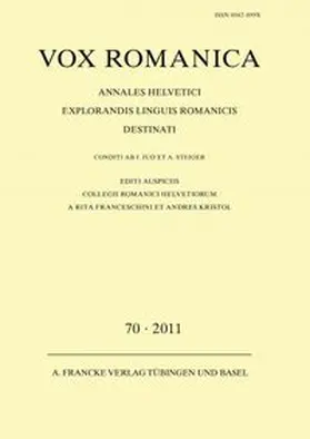 Vox Romanica 70 (2011)