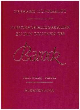 Personalbibliographie zu den Drucken des Barock