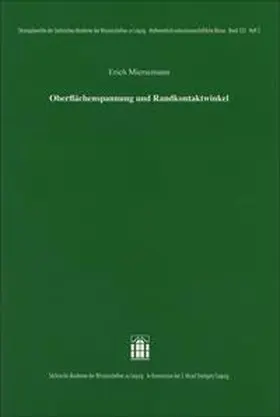 Oberflächenspannung und Randkontaktwinkel