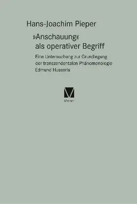 "Anschauung" als operativer Begriff
