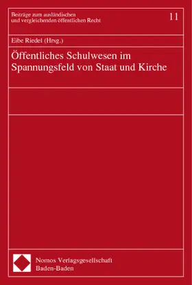 Öffentliches Schulwesen im Spannungsfeld von Staat und Kirche
