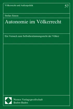 Autonomie im Völkerrecht