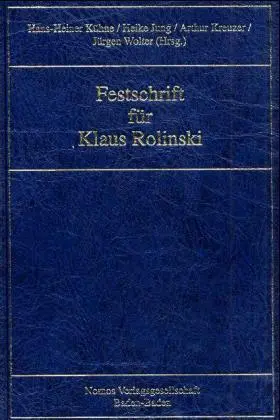 Festschrift für Klaus Rolinski
