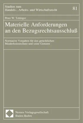 Materielle Anforderungen an den Bezugsrechtsausschluß