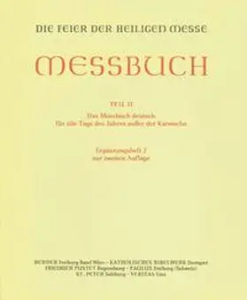 Messbuch - Altarausgabe / Für alle Tage des Jahres außer der Karwoche