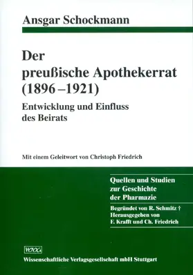 Der preußische Apothekerrat (1896-1921)