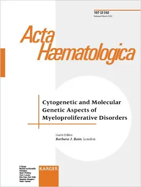 Cytogenetic and Molecular Genetic Aspects of Myeloproliferative Disorders