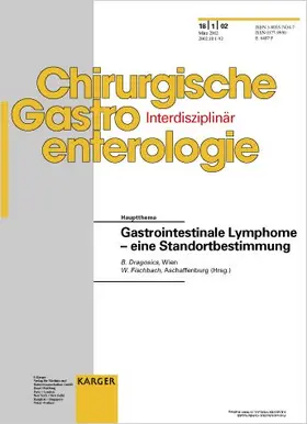 Gastrointestinale Lymphome - eine Standortbestimmung