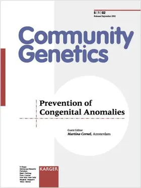 Prevention of Congenital Anomalies