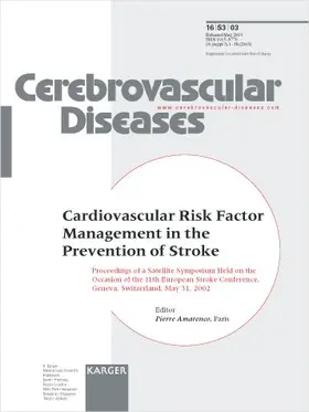 Cardiovascular Risk Factor Management in the Prevention of Stroke