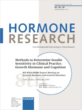 Methods to Determine Insulin Sensitivity in Clinical Practice. Growth Hormone and Cognition
