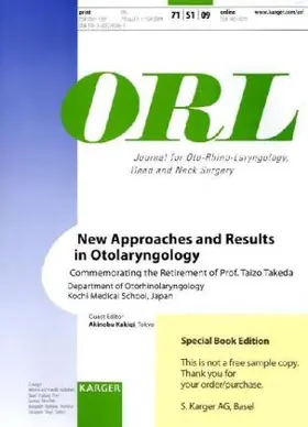 New Approaches and Results in Otolaryngology