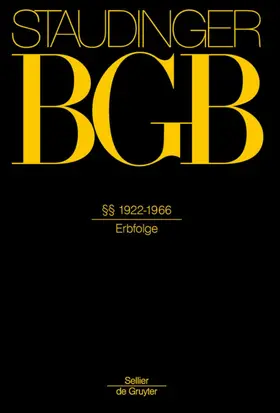 BGB §§ 1922-1966 (Erbfolge). Einleitung zum Erbrecht