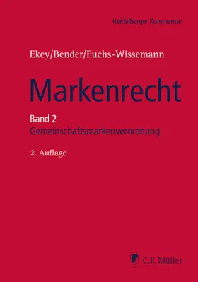 Heidelberger Kommentar Markenrecht Band 2