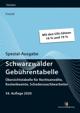 Spezial-Ausgabe Schwarzwälder Gebührentabelle
