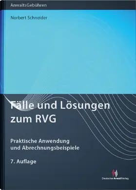 Fälle und Lösungen zum RVG