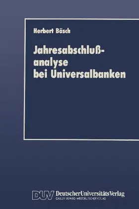 Jahresabschlußanalyse bei Universalbanken