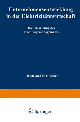 Unternehmensentwicklung in der Elektrizitätswirtschaft