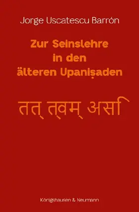 Zur Seinslehre in den älteren Upanisaden