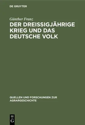 Der Dreißigjährige Krieg und das deutsche Volk