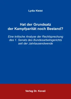 Hat der Grundsatz der Kampfparität noch Bestand?