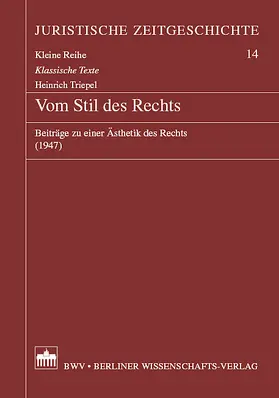 Vom Stil des Rechts