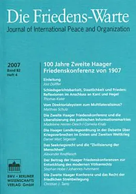 100 Jahre Zweite Haager Friedenskonferenz