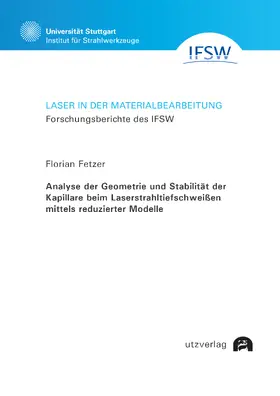 Analyse der Geometrie und Stabilität der Kapillare beim Laserstrahltiefschweißen mittels reduzierter Modelle