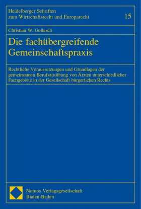 Die fachübergreifende Gemeinschaftspraxis
