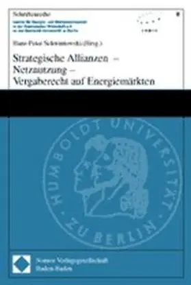 Strategische Allianzen  - Netznutzung - Vergaberecht auf Energiemärkten