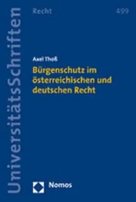 Bürgenschutz im österreichischen und deutschen Recht