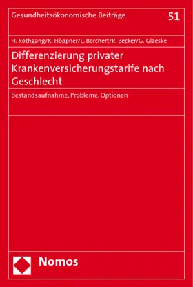 Differenzierung privater Krankenversicherungstarife nach Geschlecht