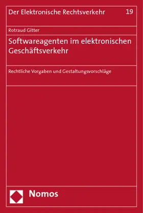 Softwareagenten im elektronischen Geschäftsverkehr