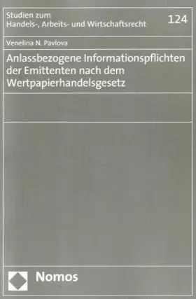 Anlassbezogene Informationspflichten der Emittenten nach dem Wertpapierhandelsgesetz