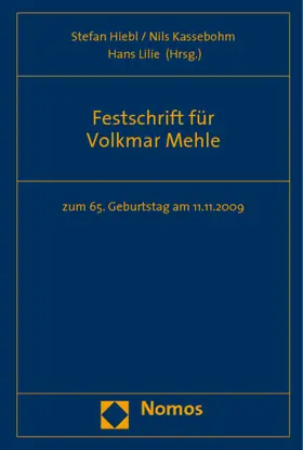 Festschrift für Volkmar Mehle